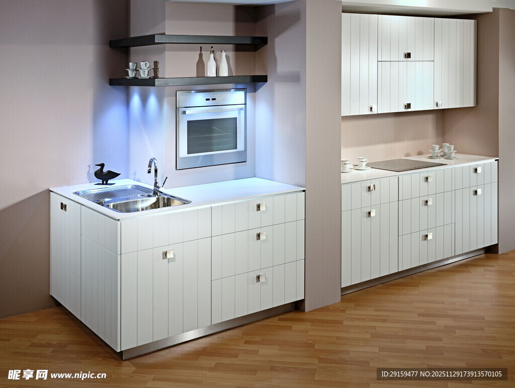 现代简约风格白色厨房