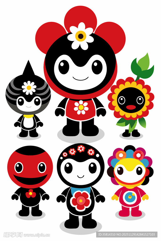 可爱卡通角色集合
