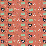 爱心花卉图案背景