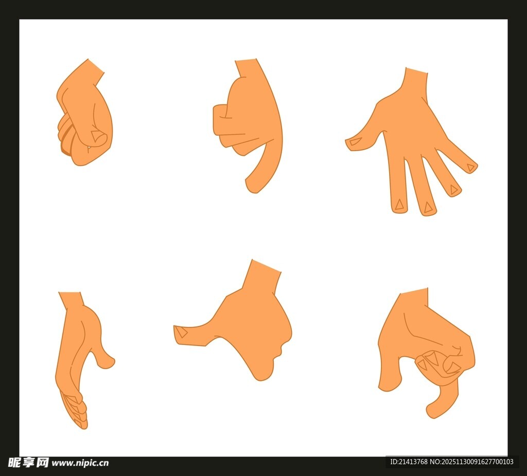 多样手势图标集合