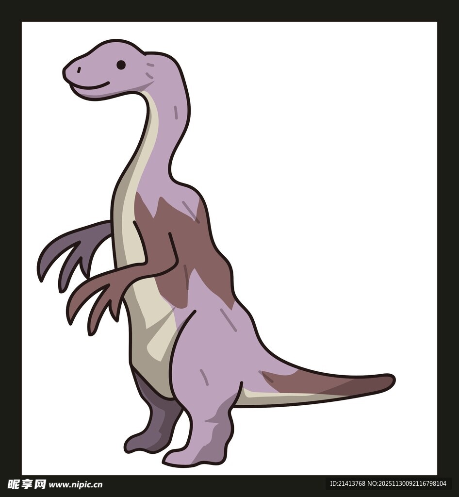 站立的卡通恐龙形象