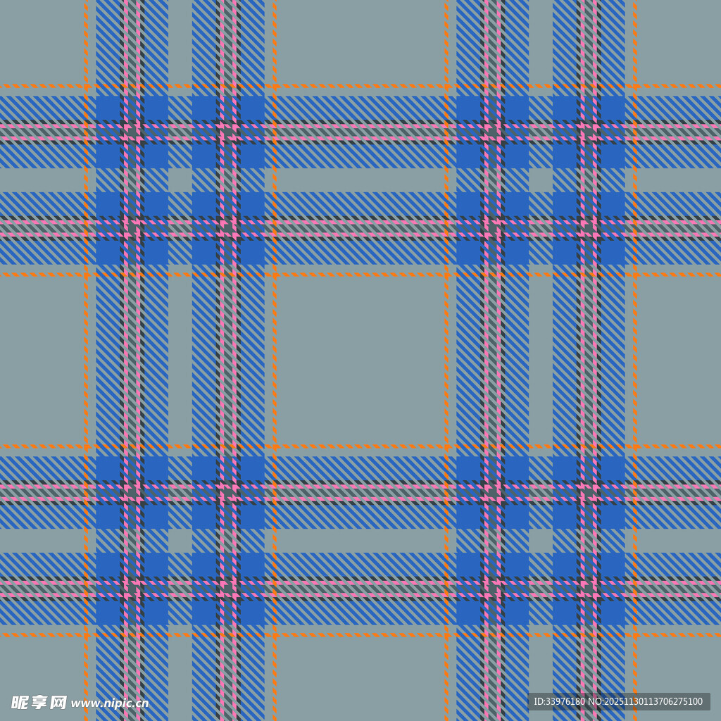 蓝灰格纹图案背景