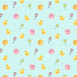 清新可爱卡通图案背景