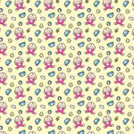 可爱卡通图案无缝背景图