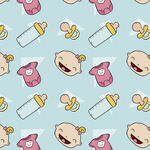 婴儿用品卡通图案背景