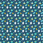 海洋元素卡通图案背景