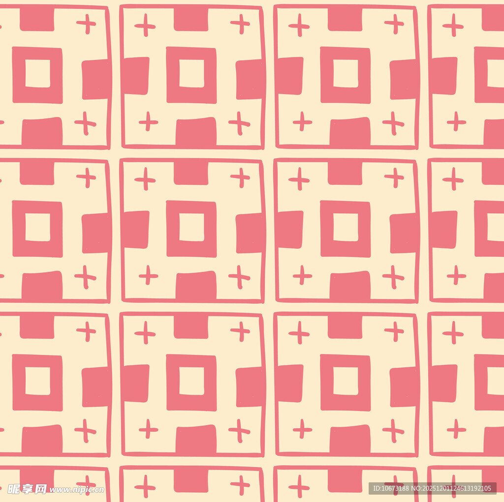 粉色几何图案无缝背景
