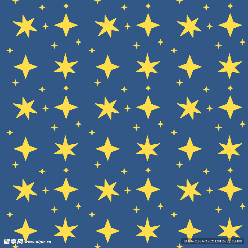 蓝色背景星星图案纹理