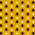 黄色背景蜘蛛图案纹理