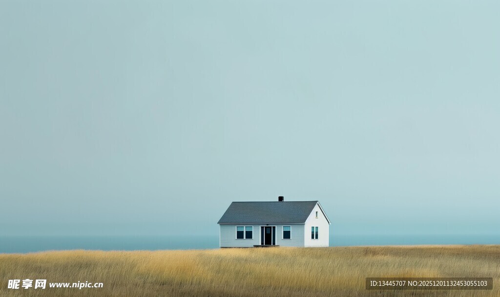 旷野中的孤独小屋