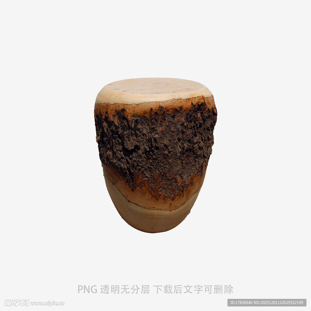 古朴纹理的木质工艺品