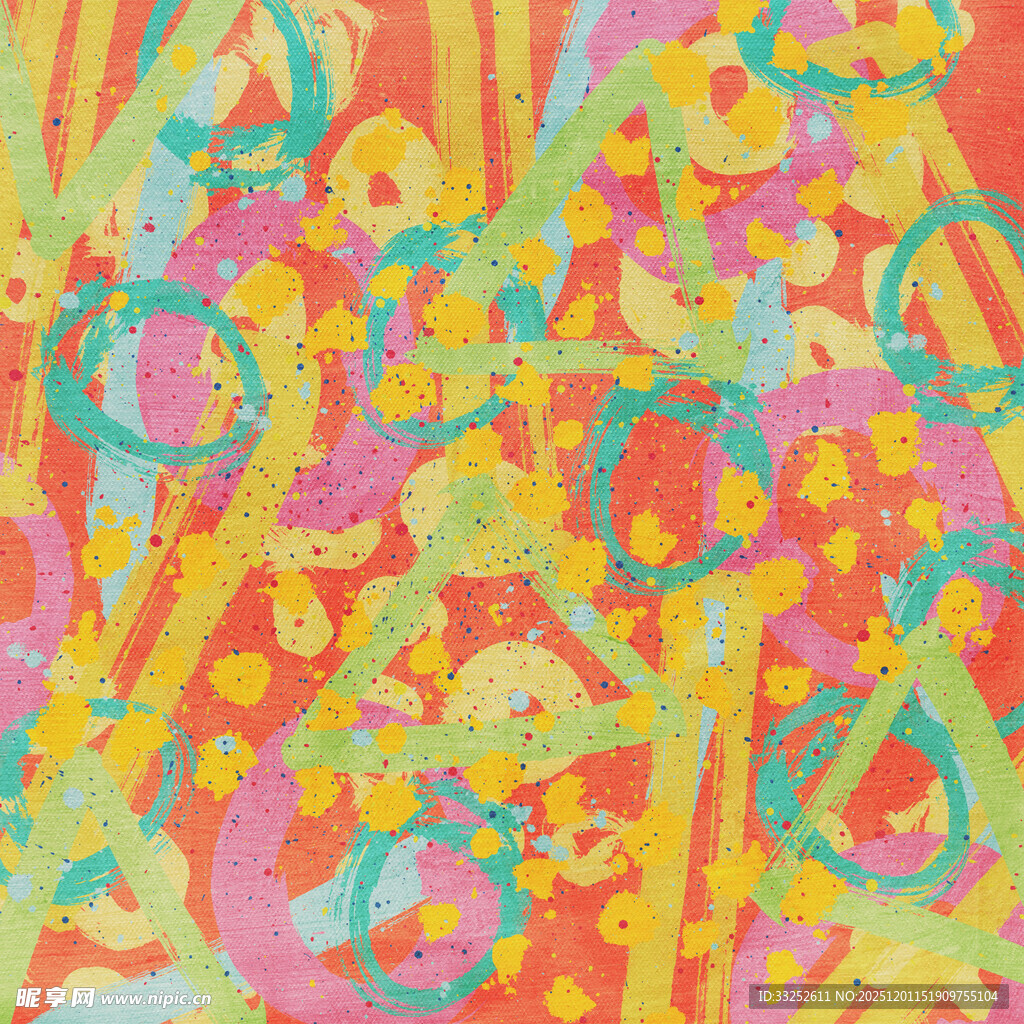 多彩抽象几何图案纹理