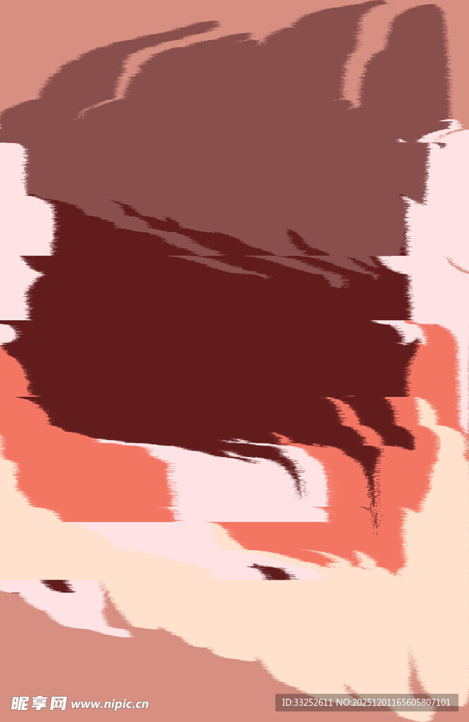 抽象色彩笔触艺术画面