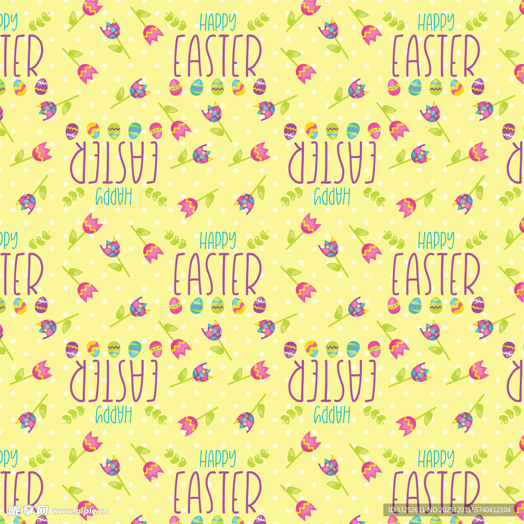 黄色卡通图案背景纹理