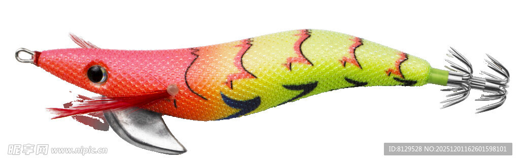 彩色仿生鱼饵