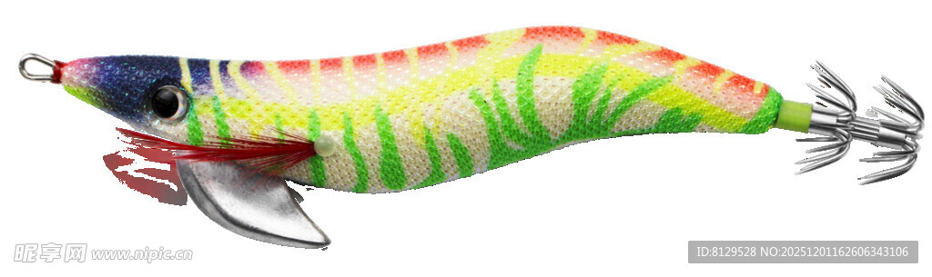 彩色仿生鱼饵