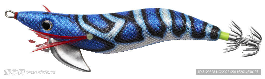 彩色条纹仿真鱼饵