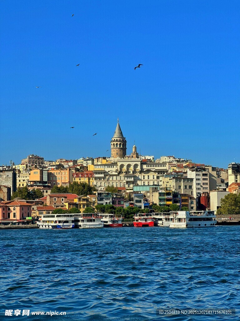 伊斯坦布尔城市海滨风光