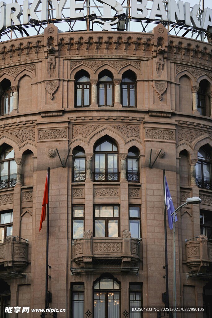 欧式建筑外观特写