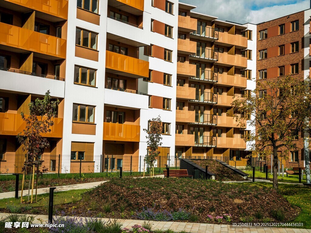 现代风格多 居民住宅楼