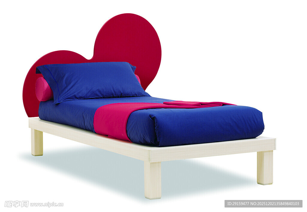 可爱米奇造型儿童单人床