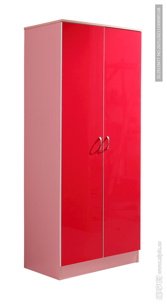 红色双门衣柜