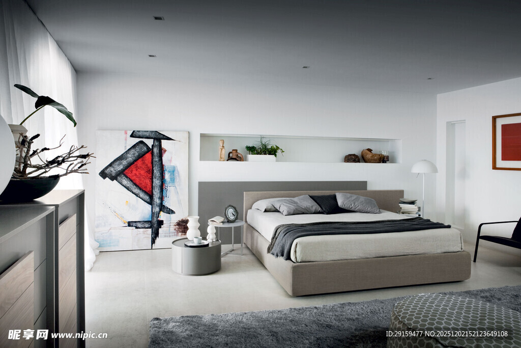 现代简约风格卧室空间