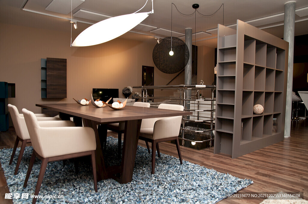 现代简约风餐厅室内场景