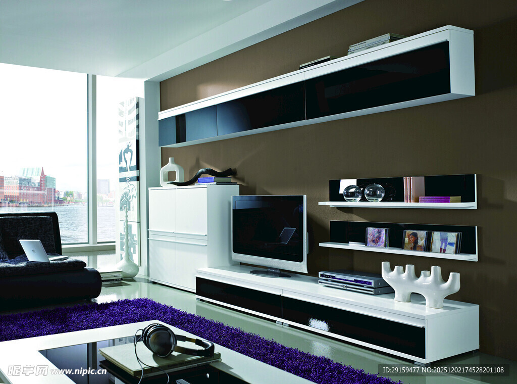 现代简约风客厅电视柜设计