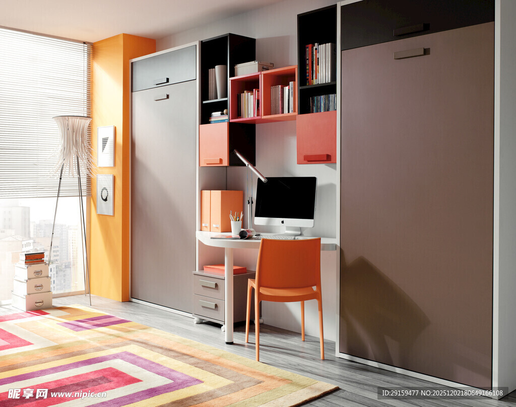 现代简约风多彩儿童房