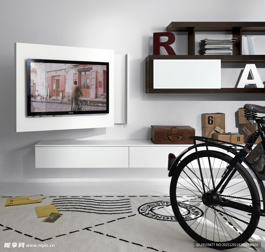 现代客厅一角的独特景致