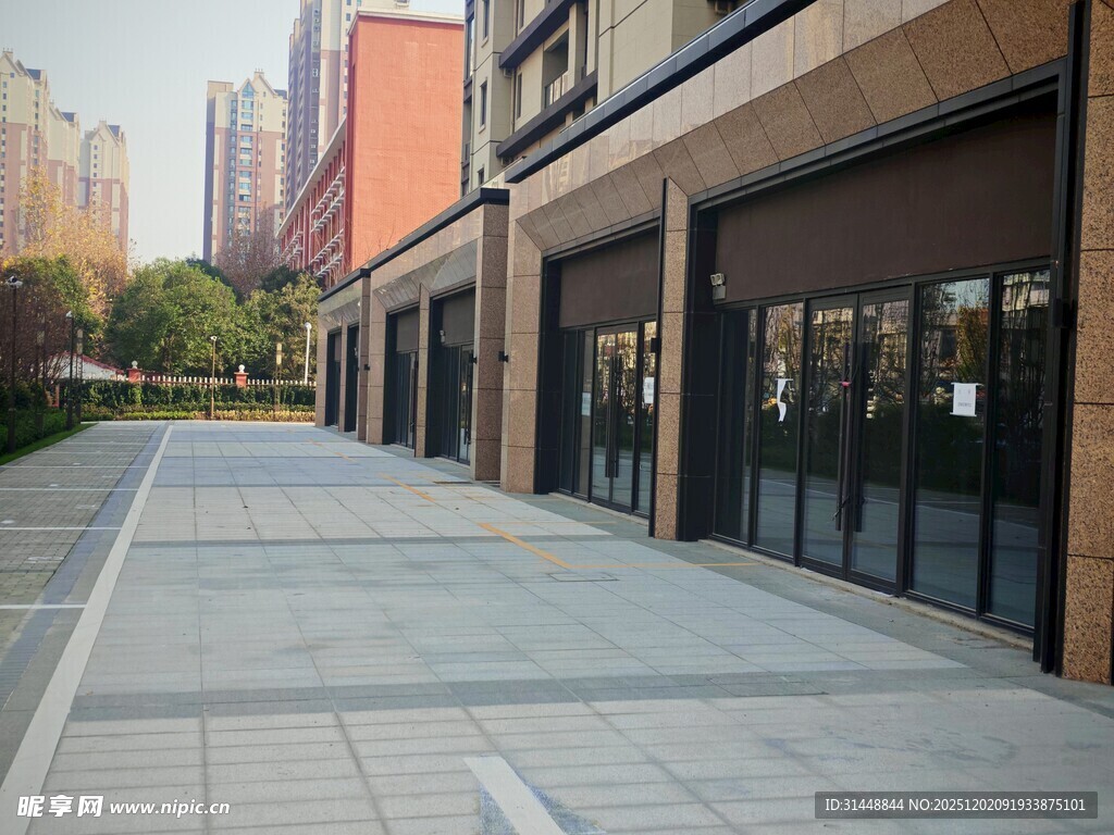 现代都市商业街建筑景观