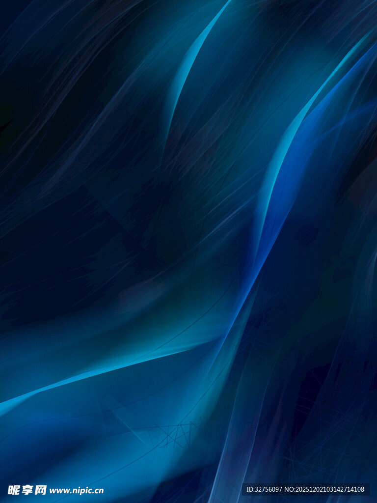 蓝色动感抽象线条背景