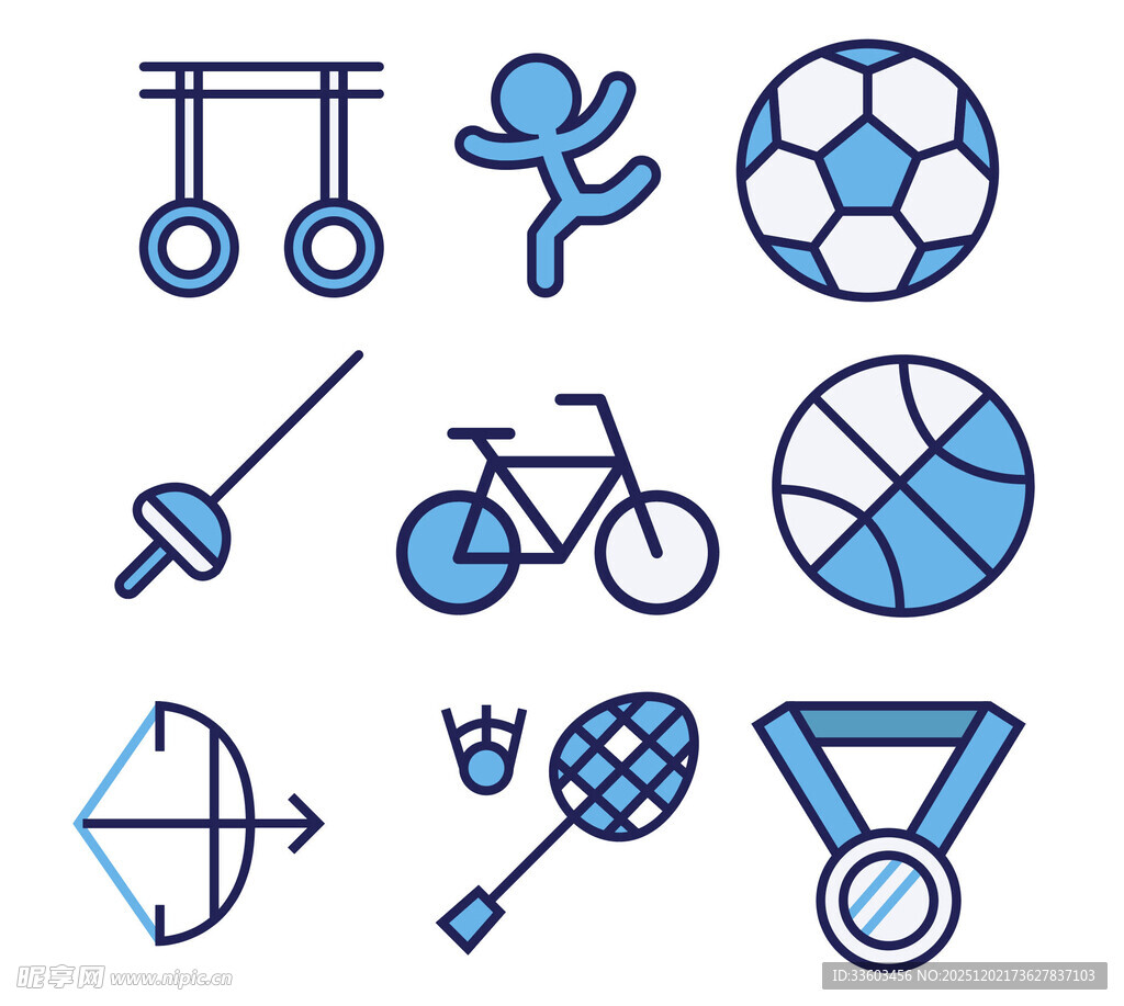 运动项目图标集合