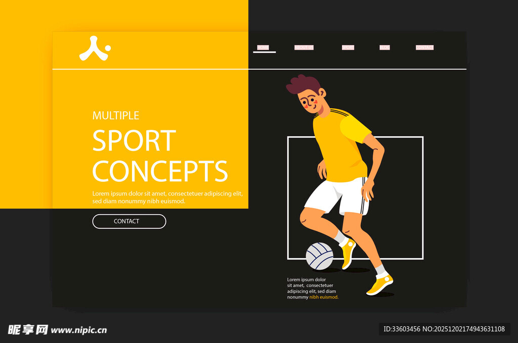 运动概念手机界面展示