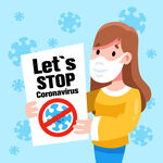 呼吁停止新冠病毒传播