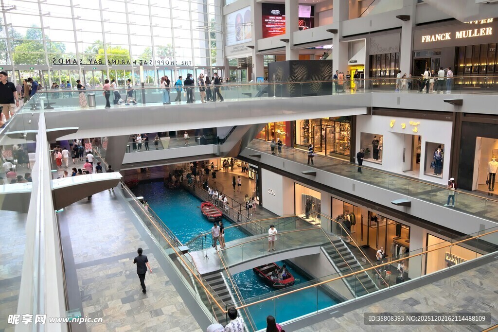 繁华商场内部景象