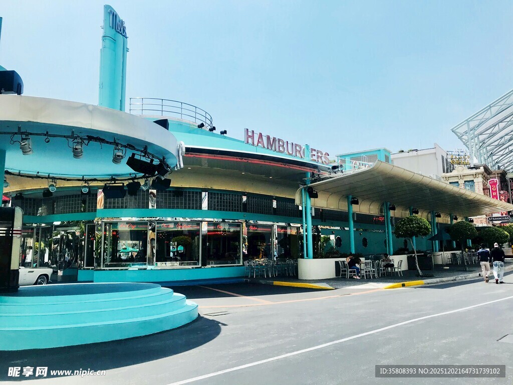 城市街头商业建筑