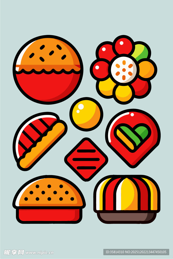 多彩卡通美味零食组合