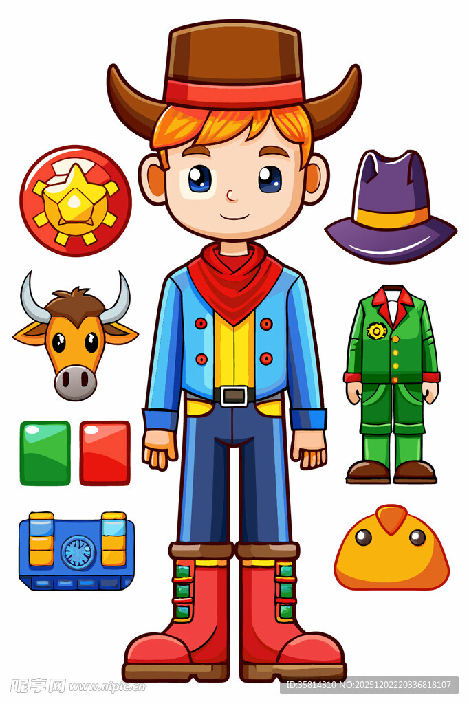 西部牛仔装扮及相关配饰