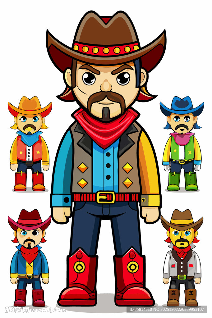 西部牛仔角色形象集合
