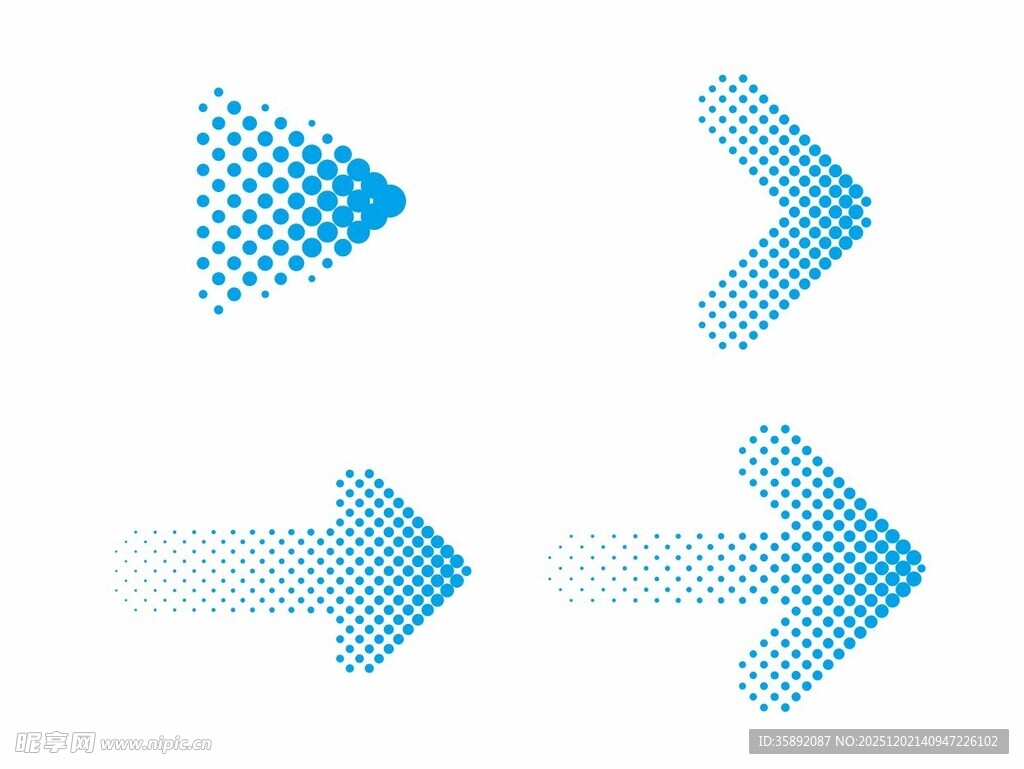 箭头 科技感 矢量 图标 圆点