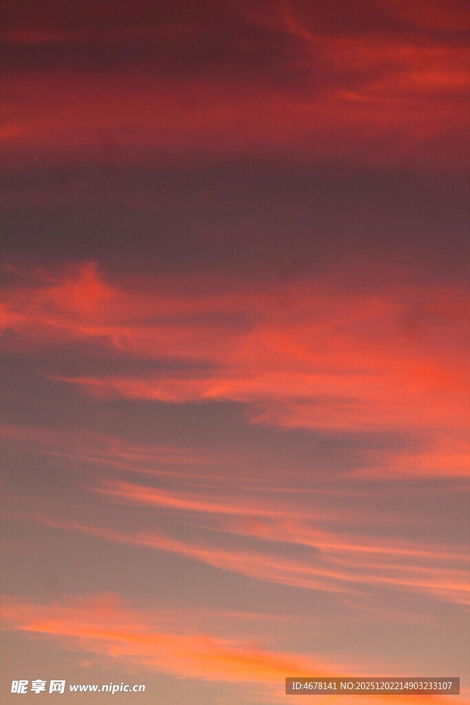 绚丽晚霞天空美景