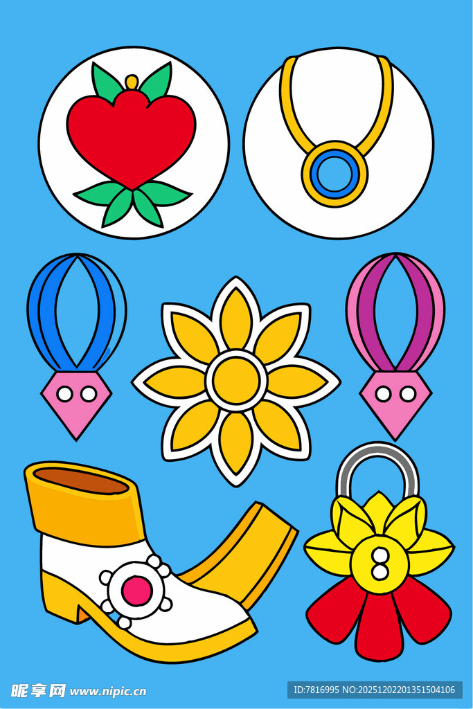 多彩儿童饰品与小物件