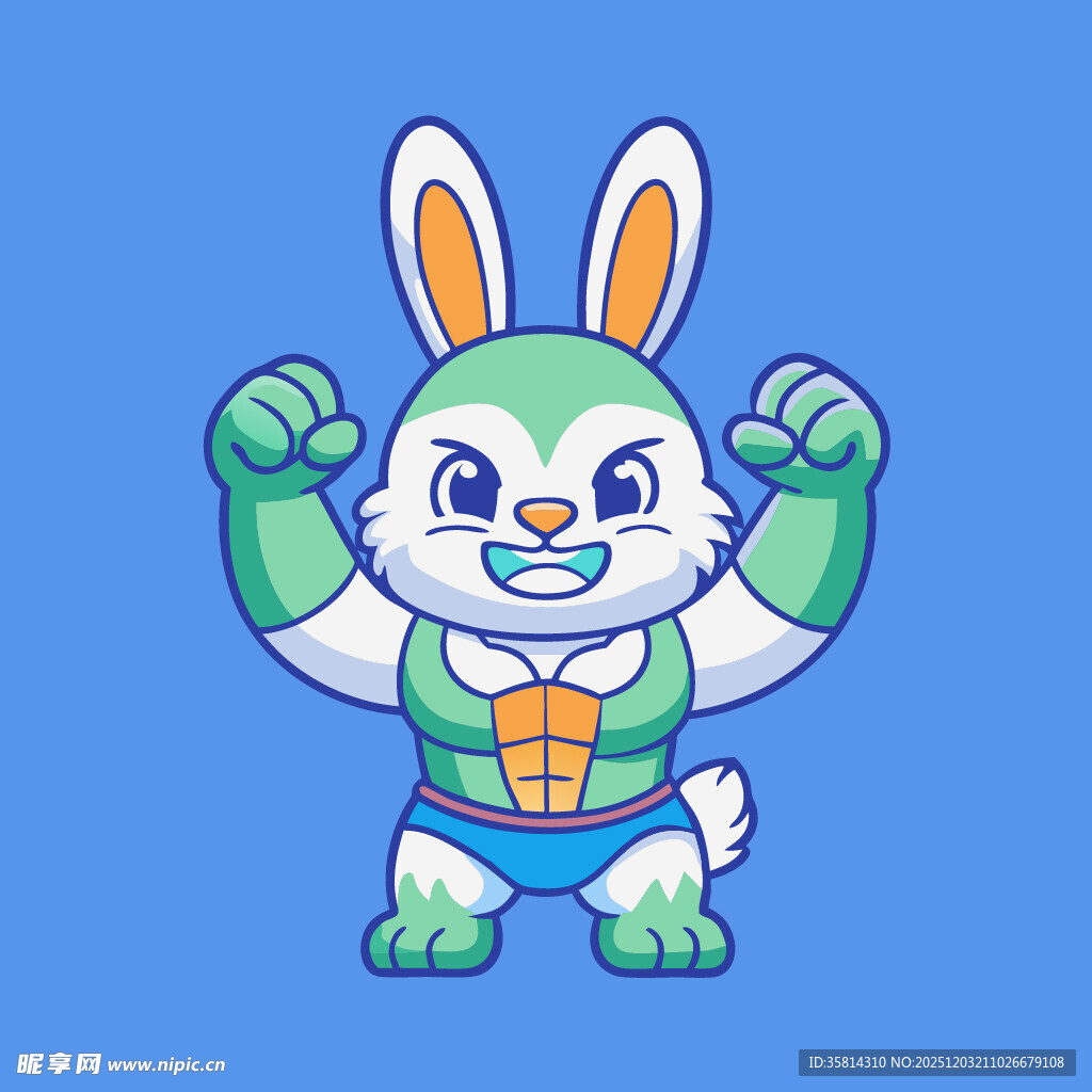 可爱机械风兔子干劲满满