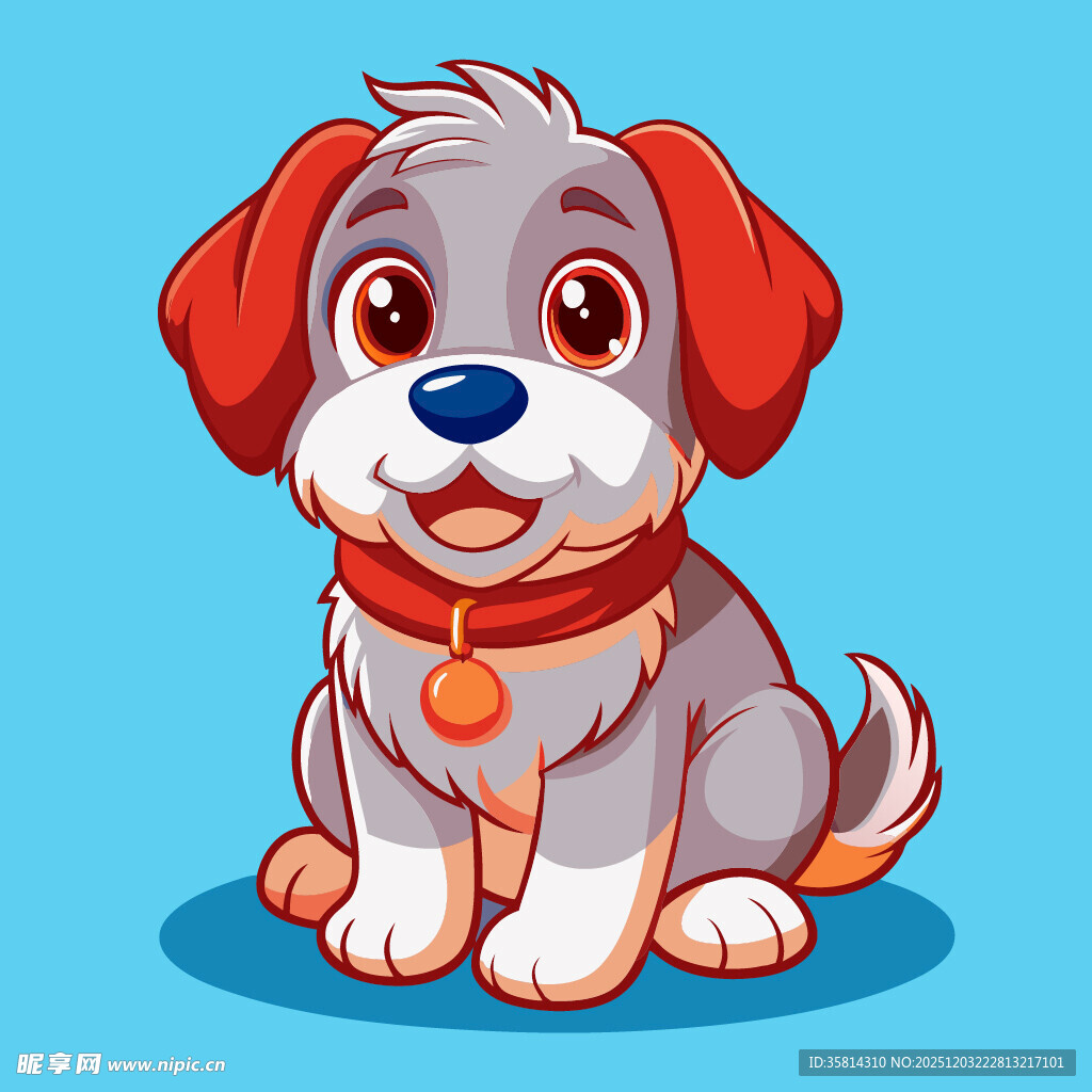 可爱小狗卡通形象