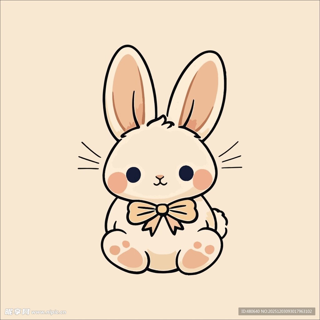 可爱兔子插画