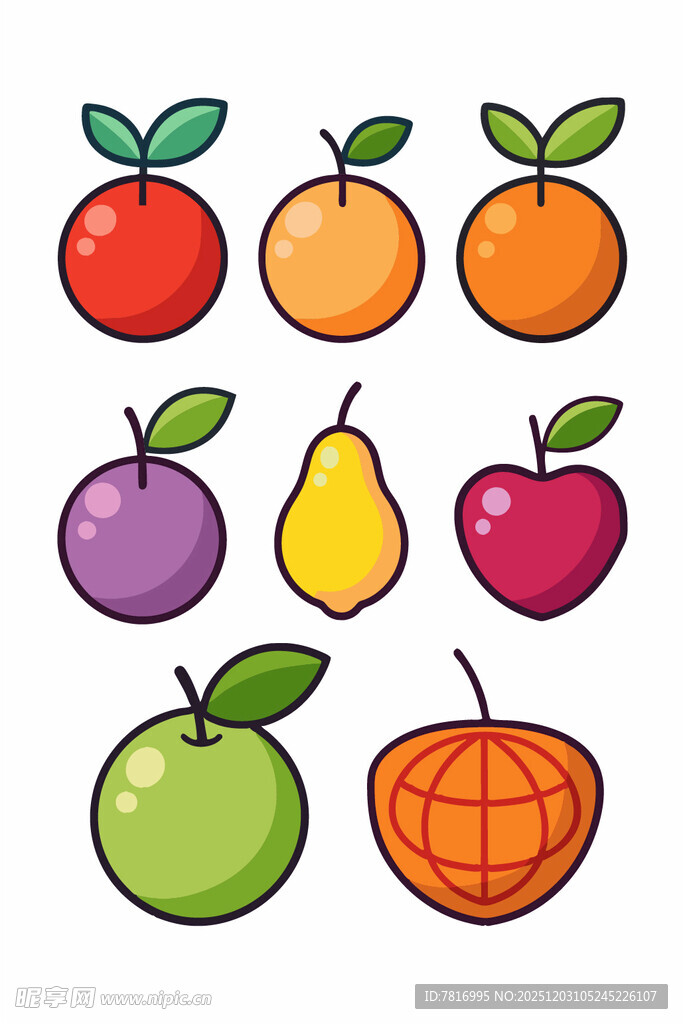 多彩水果集合