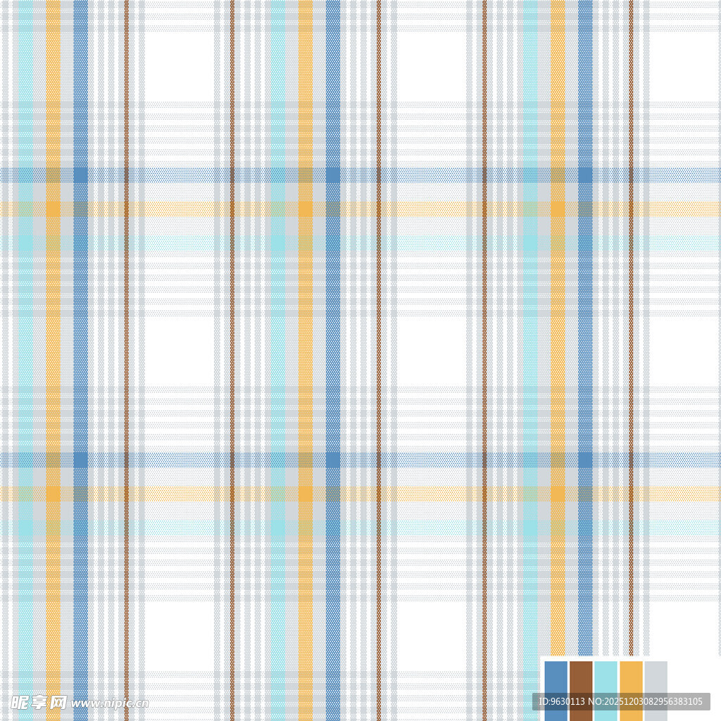 蓝黄白格子图案背景
