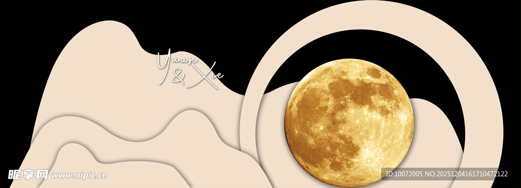 香槟色婚礼 浅色婚礼 月亮